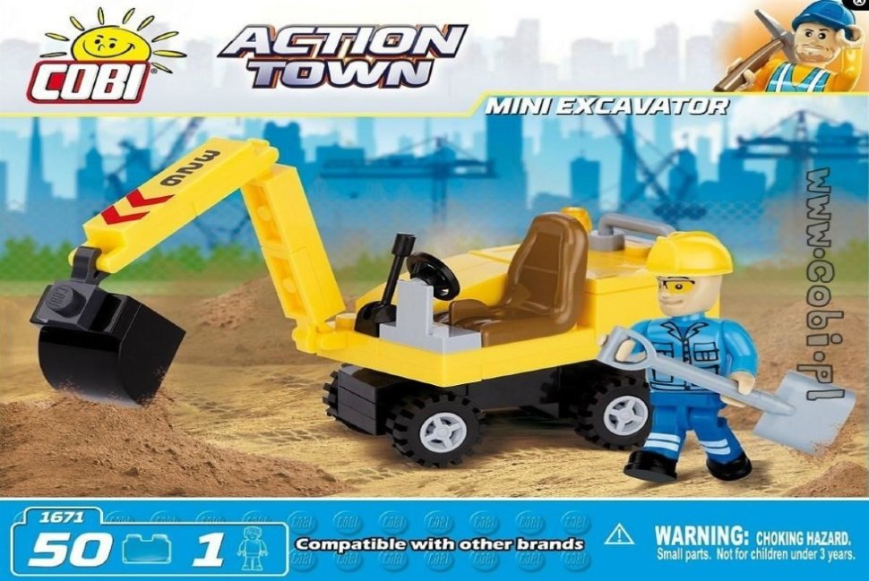 Конструктор COBI Mini Excavator - COBI-1671