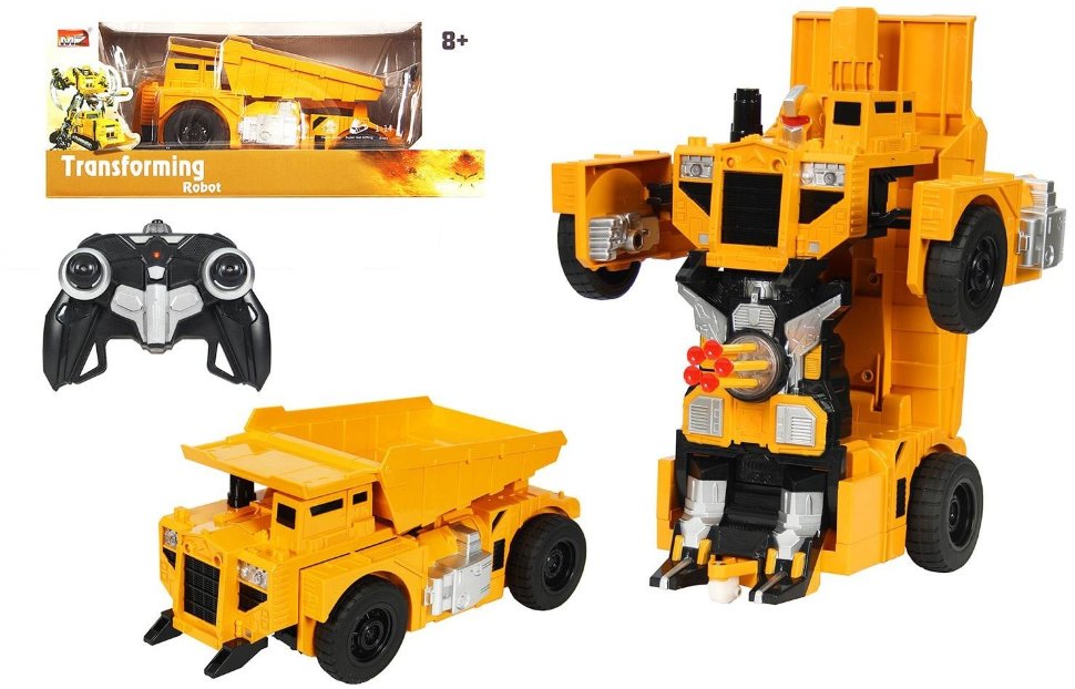 Радиоуправляемый робот-трансформер MZ Model Самосвал 1:14, стреляет присосками - MZ-2379PF