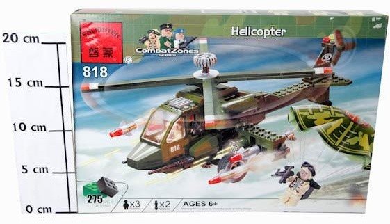Конструктор Brick Военный вертолет - B-818