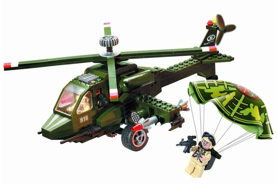 Конструктор Brick Военный вертолет - B-818
