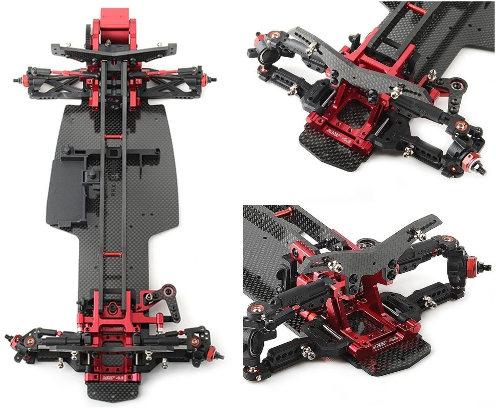 Комплект для сборки модели для дрифта MST RRX-D VIP Red Ultra Rear Motor 2WD KIT масштаб 1:10 2.4G - MST-532133