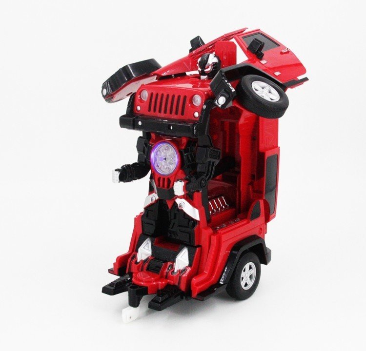 Радиоуправляемый робот трансформер MZ Model Jeep Rubicon Red 1:14 - MZ-2329PF