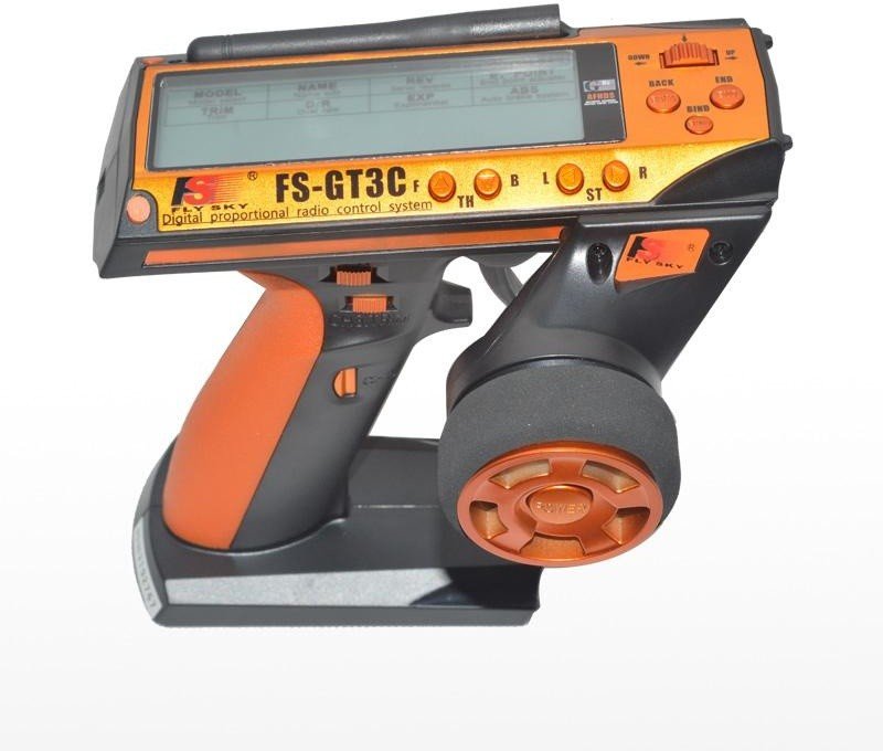 Радиоаппаратура FlySky GT3C с приемником GR3E (3 канала) 2.4гГц - FS-GT3C+GR3E