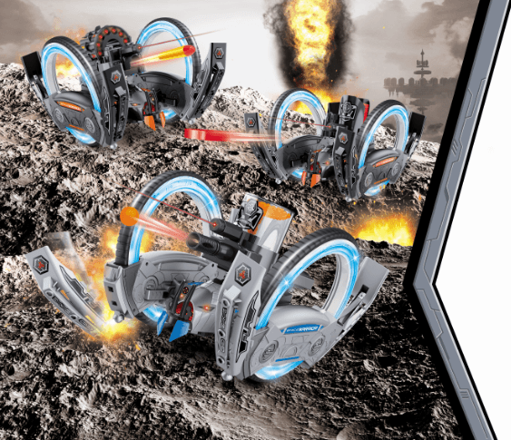 Радиоуправляемая боевая машина Keye Toys Space Warrior (лазер, диски) 2.4G - KT801