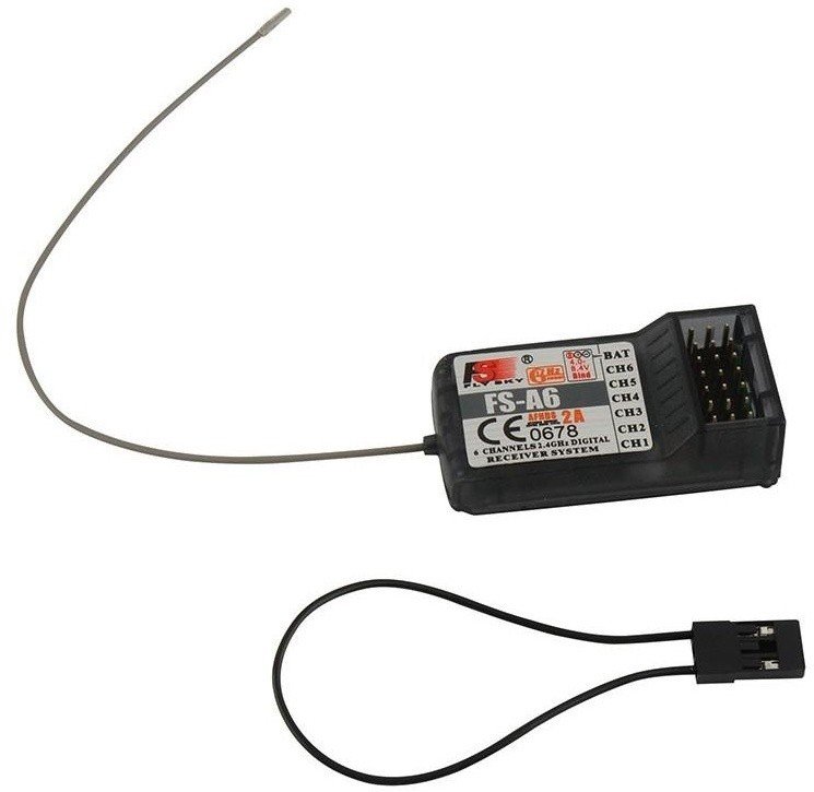 Радиоаппаратура FlySky i4x (4 канала) с приемником А6 (6 каналов) 2.4гГц - FS-I4X+A6