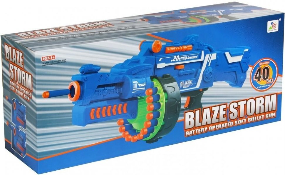 Автомат *BlazeStorm* с мягкими пулями на батарейках - 7050
